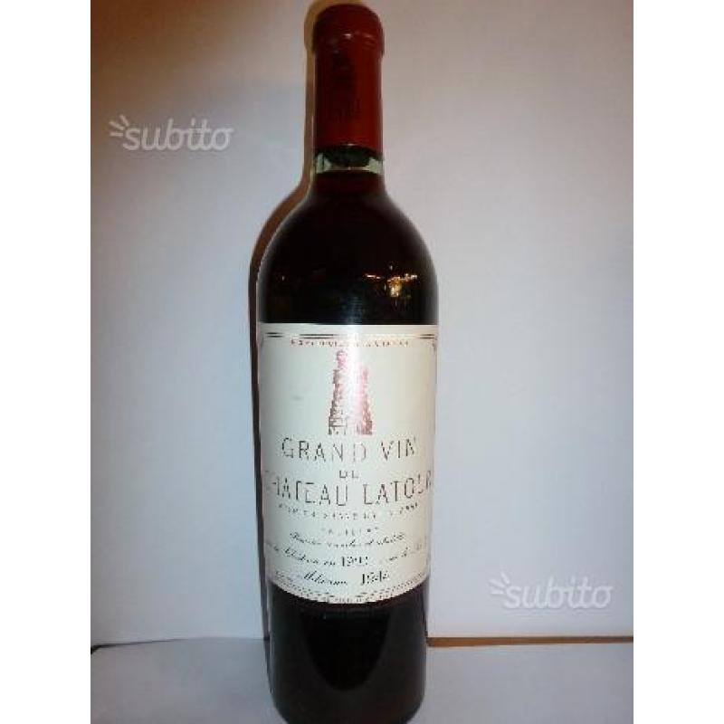 3 bottiglie perfette Chateau Latour 1937-1944-1955