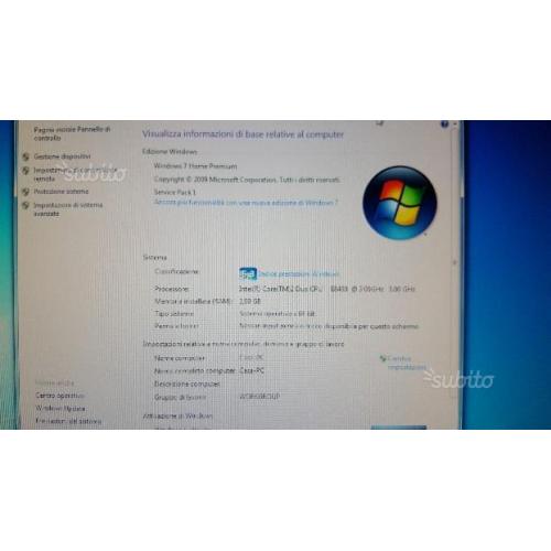 Pc fisso windows 7   Monitor   tastiera e mouse