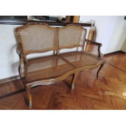 Salottino paglia di Vienna antico