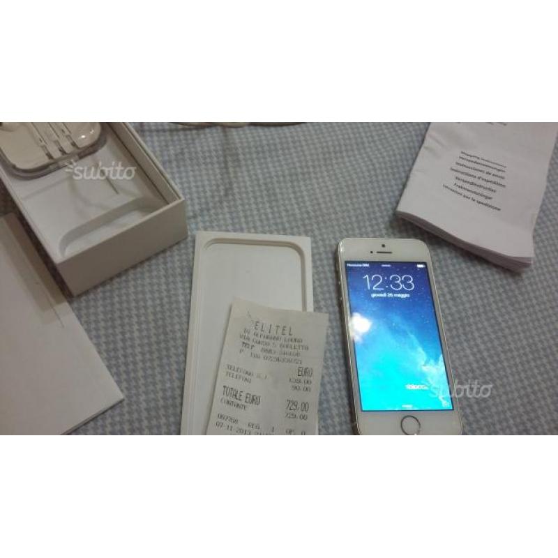 I PHONE 5s 16GB GOLD "PAGATO 729 EURO"