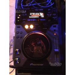 Consolle DJ pioneer completa di flightcase
