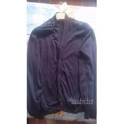 Cardigan Brunello Cucinelli, blu, puro cachemire