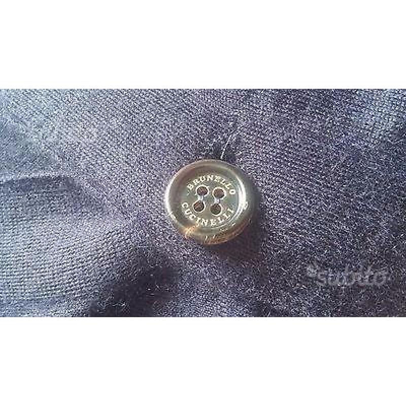 Cardigan Brunello Cucinelli, blu, puro cachemire