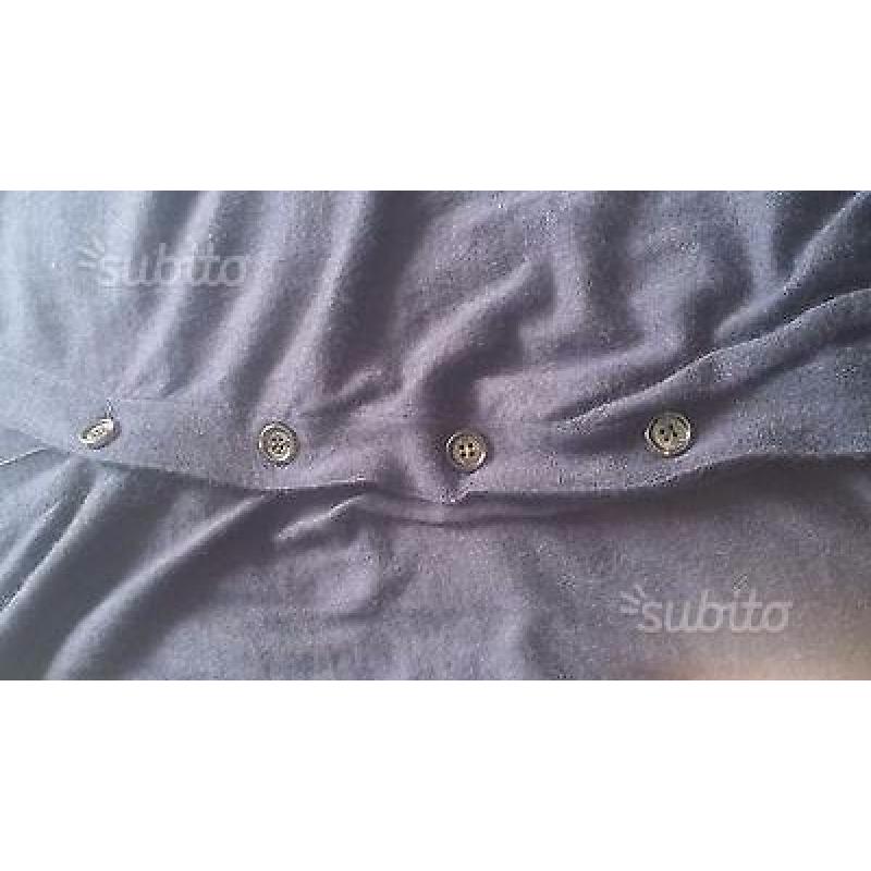 Cardigan Brunello Cucinelli, blu, puro cachemire