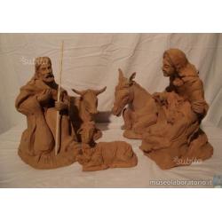 Personaggi della natività in terracotta