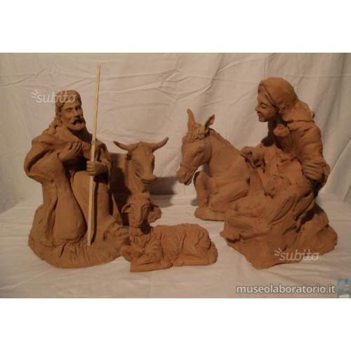 Personaggi della natività in terracotta