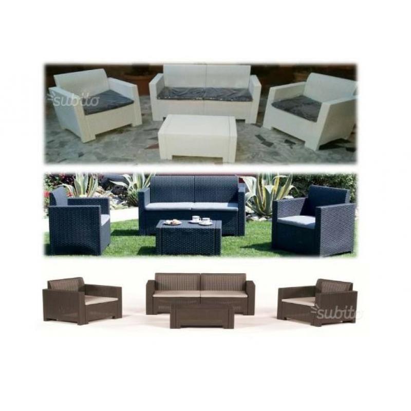 Set poltrona salotto divano Nebraska
