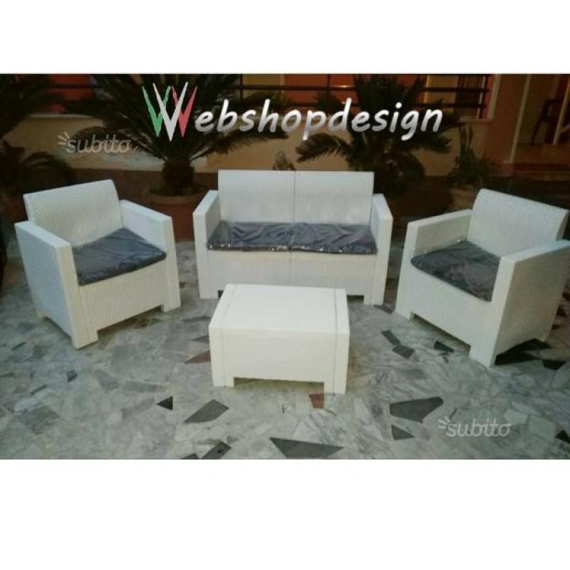 Set poltrona salotto divano Nebraska