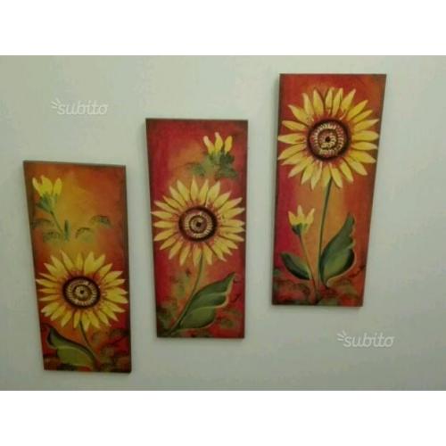 Quadro stampa su legno - trittico