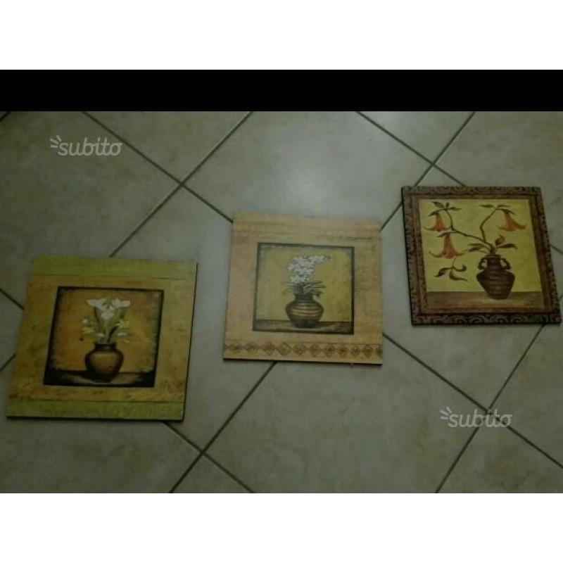 Quadro stampa su legno - trittico