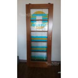 Porte interne in legno noce