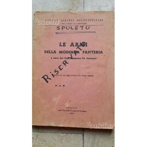 Le armi della moderna fanteria