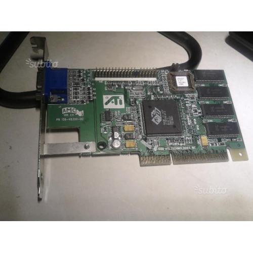 Scheda video agp ati rage 2c; agp 2x, vram 4mb
