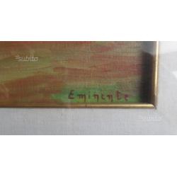 Disegno natura morta ad olio su tela - eminente