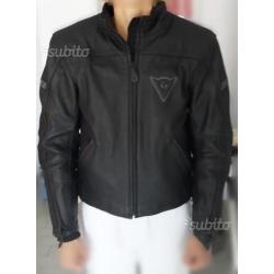 Giubbotto "dainese" nero in pelle