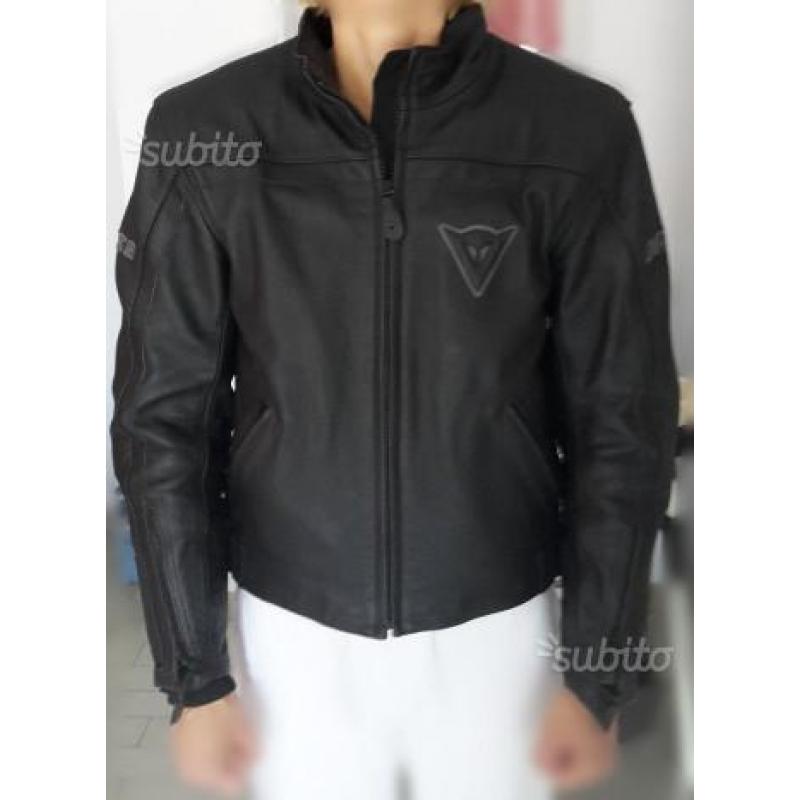 Giubbotto "dainese" nero in pelle