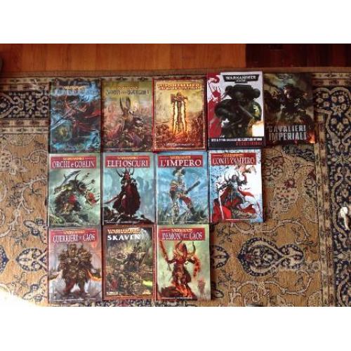 Manuali e materiale warhammer Fantasy/40k
