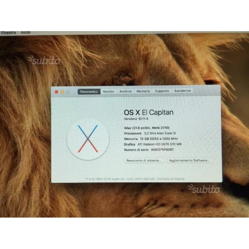 IMac (21,5 pollici, Metà 2010)