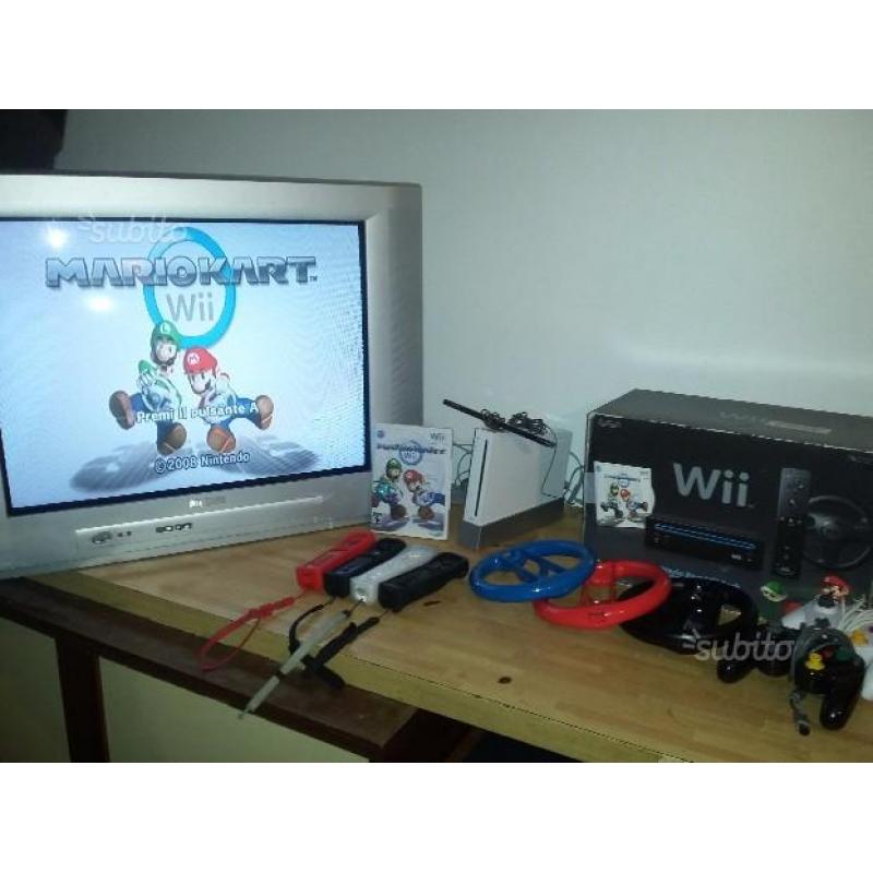 Console Nintendo WII 4 controller gamecube mario