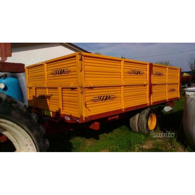 Rif40 - Rimorchio agricolo monoasse,marca FE.BA