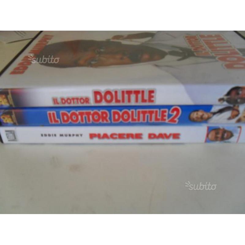 3 film comici Eddie Murphy, Dr.Dolittle + Dave