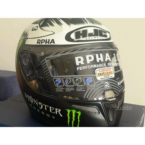 Casco nuovo hjc rpha 10 ghost furte lorenzo tgL