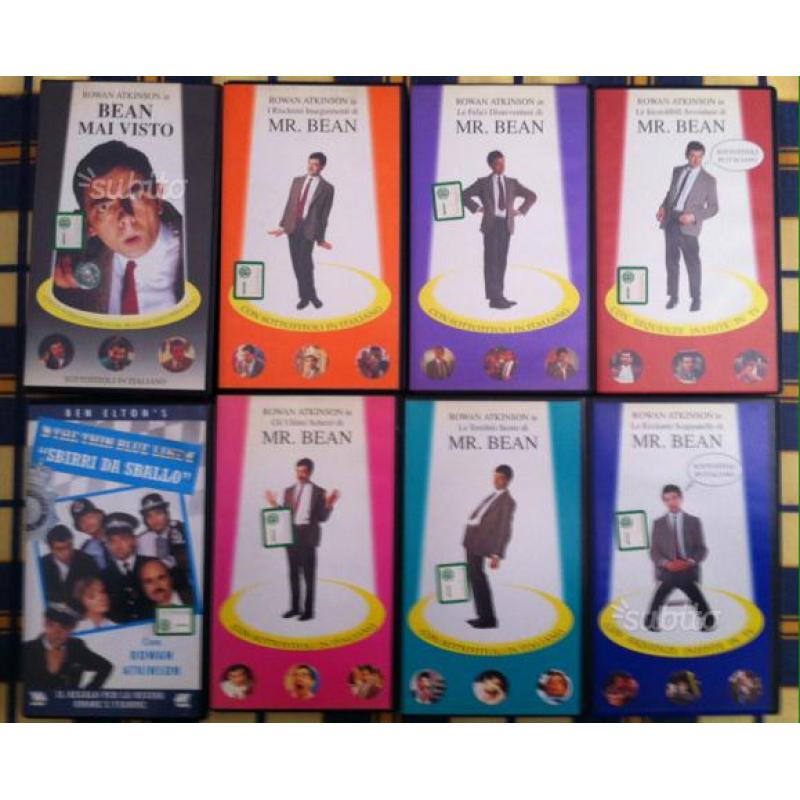 Film Mr Bean VHS inediti in Tv collez. completa