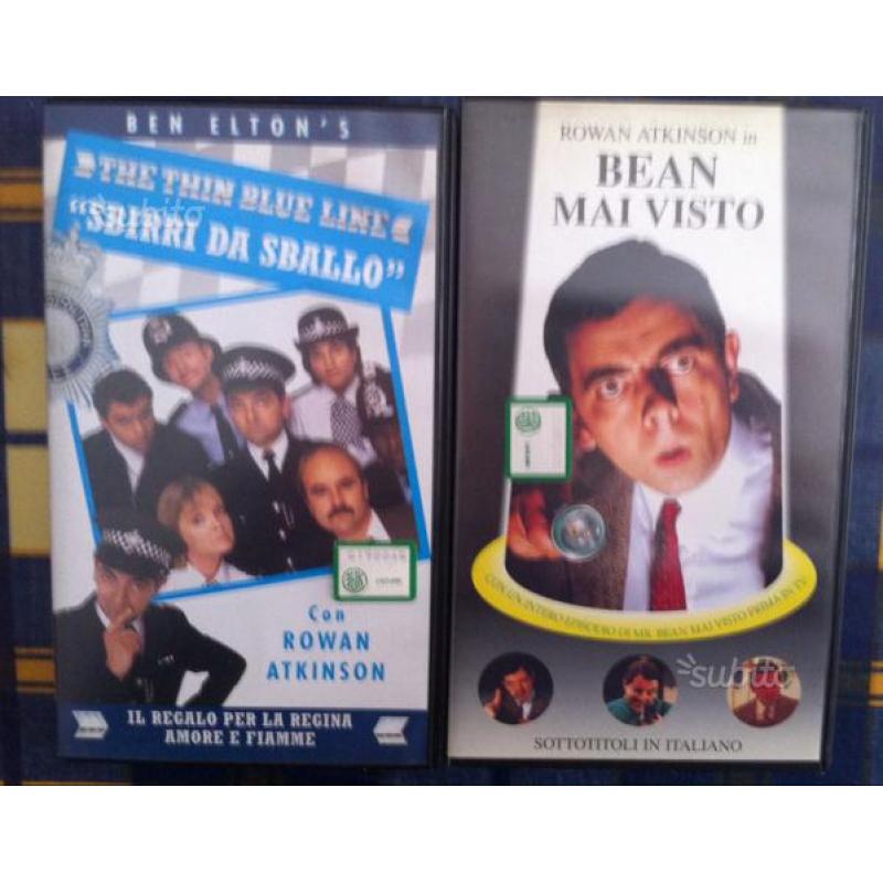 Film Mr Bean VHS inediti in Tv collez. completa