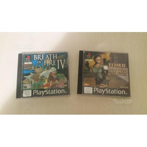 Breath Of Fire 4 e Tomb Raider 4 - PS1 PSX ITA