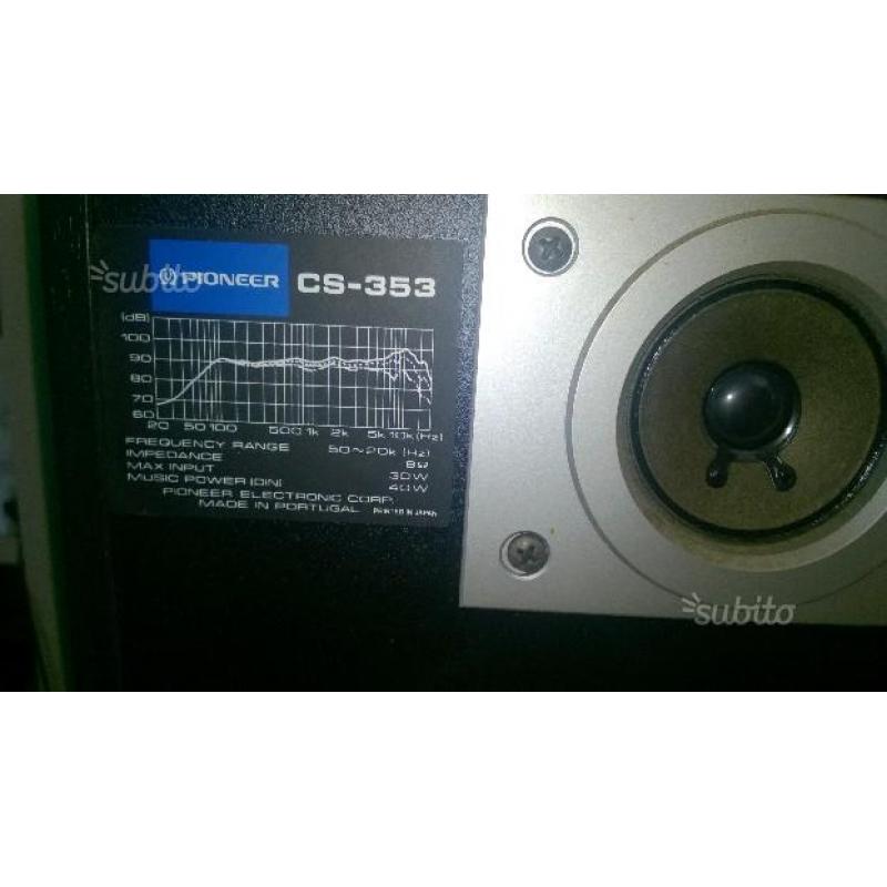 Hi fi pioneer sa330 - pd4550 - cs353