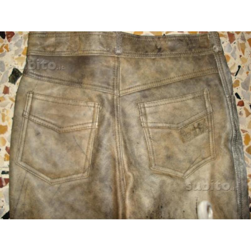 Jeans in pelle IXS molto particolari NUOVI 42