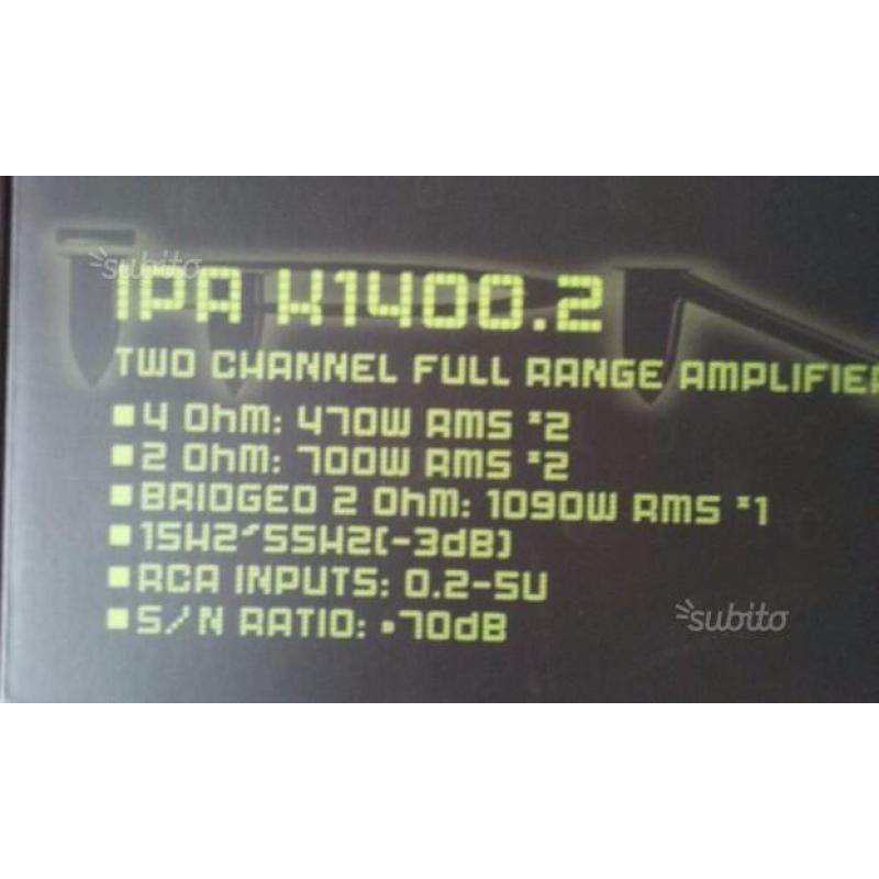 Amplificatore ipnosis ipa k 1400.2