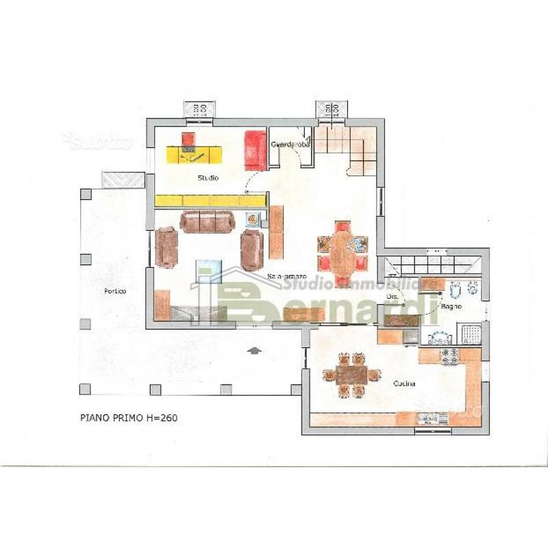 Villa grezza indipendente con giardino