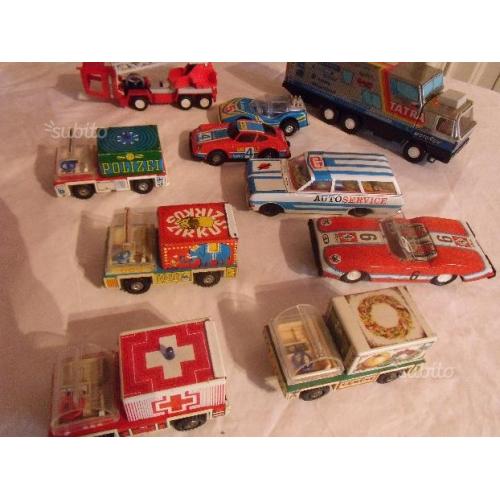 10 macchinine latta Vintage DDR anni 60/70