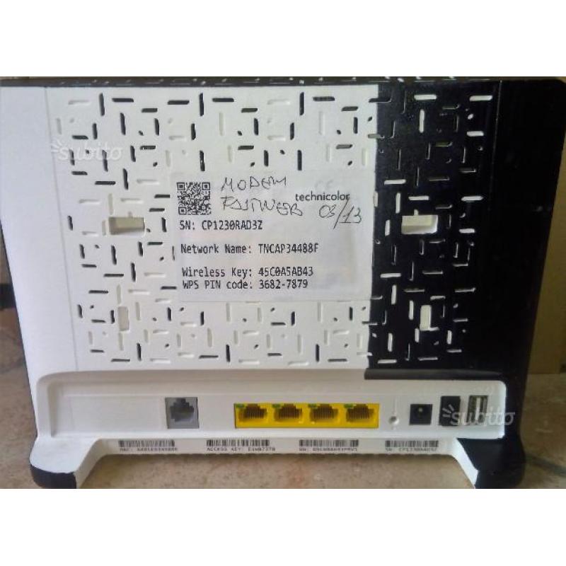 Modem Fastweb Technicolor tg 589 vn v2