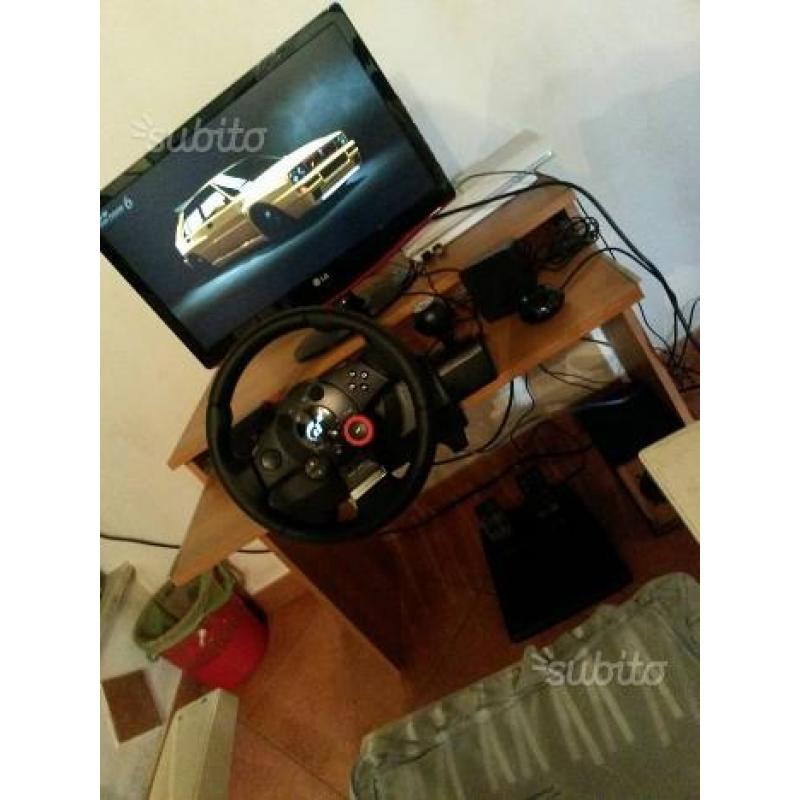 Volante logitech driving force gt + gran turismo 6