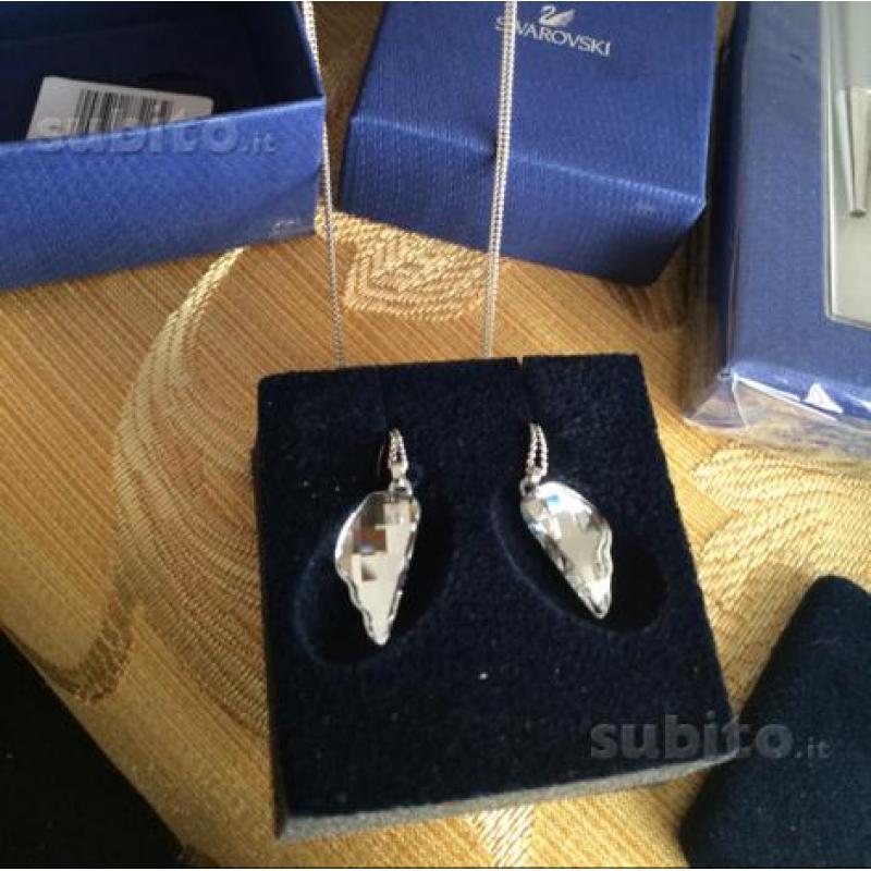 Swarovski originale 2 collane ali d'angelo