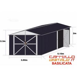 Box Acciaio 5.10x3.45 - peso 320kg - 18MQ - BIANCO