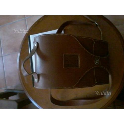 Borsa portaoggetti in pelle per vespa faro basso
