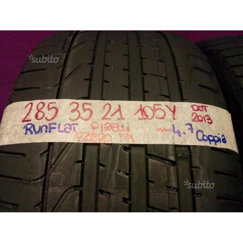Gomme 285 35 21 Pirelli estive usate