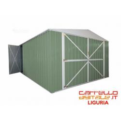 Box Acciaio 600x350cm - 340kg - 21mq - VERDE SCURO