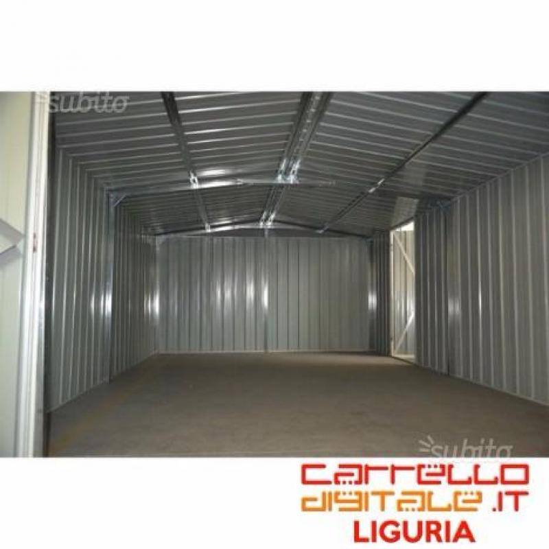 Box Acciaio 600x350cm - 340kg - 21mq - VERDE SCURO