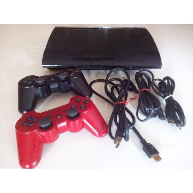 Console ps3 super slim 500 gb usata (2015)