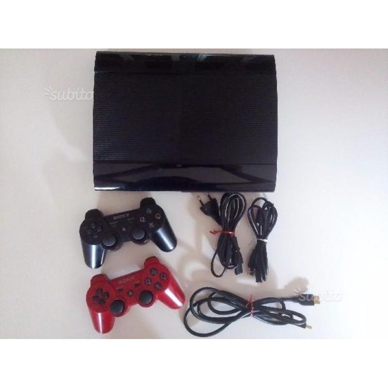 Console ps3 super slim 500 gb usata (2015)