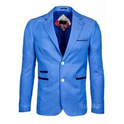 Giacca Blu,celeste slimfit taglia s