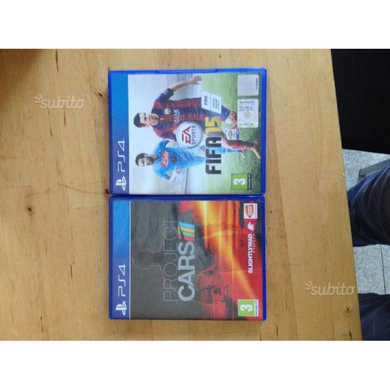 Play station tv fifa 15 project cars ps4