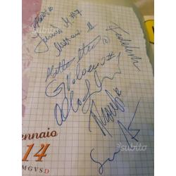 Libro con autografi calciatori