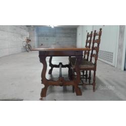 Tavolo di legno + 6 sedie
