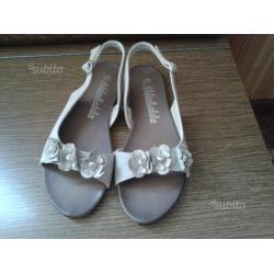Sandali beige numero 39