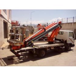 Piattaforma aerea autocarrata telescopica cestello